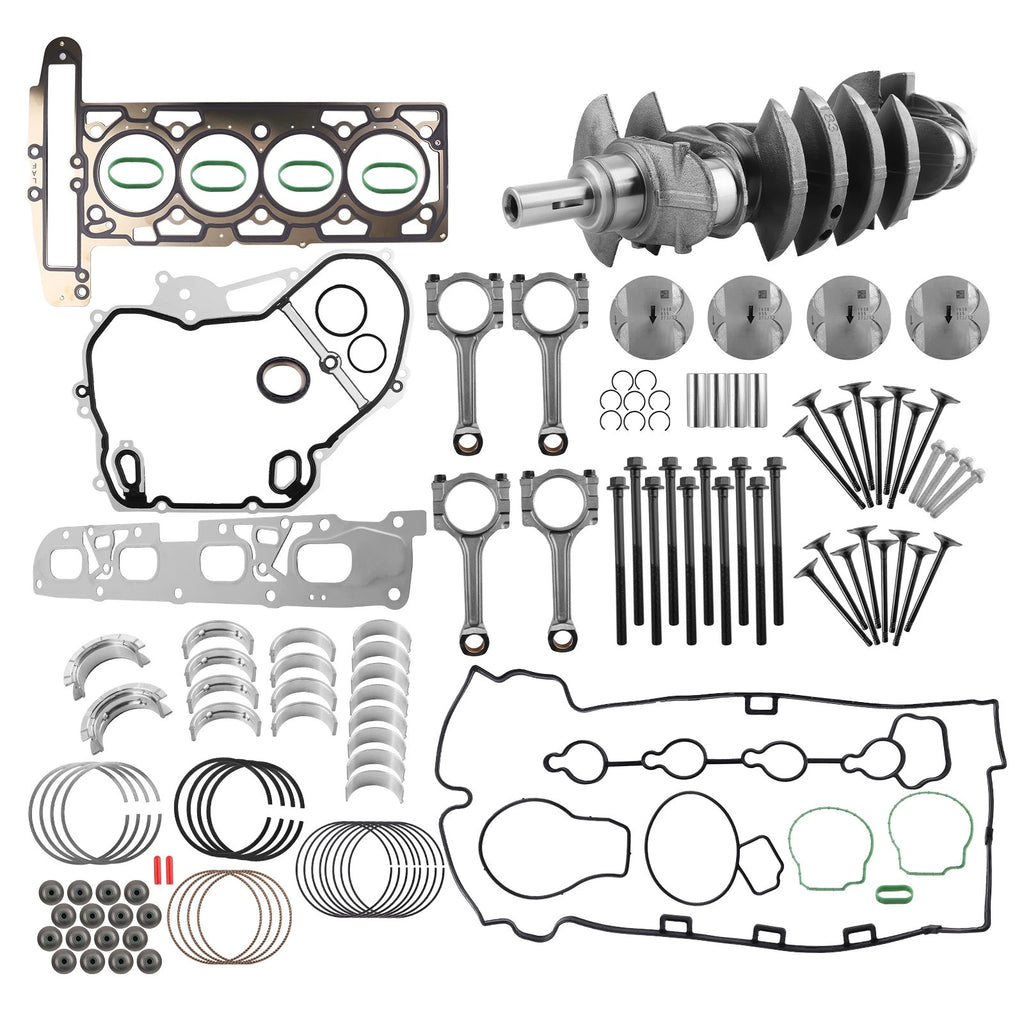 2.4L Engine Rebuild Overhaul Kit Crankshaft /Rods/Gasket Kit For Chevy GM