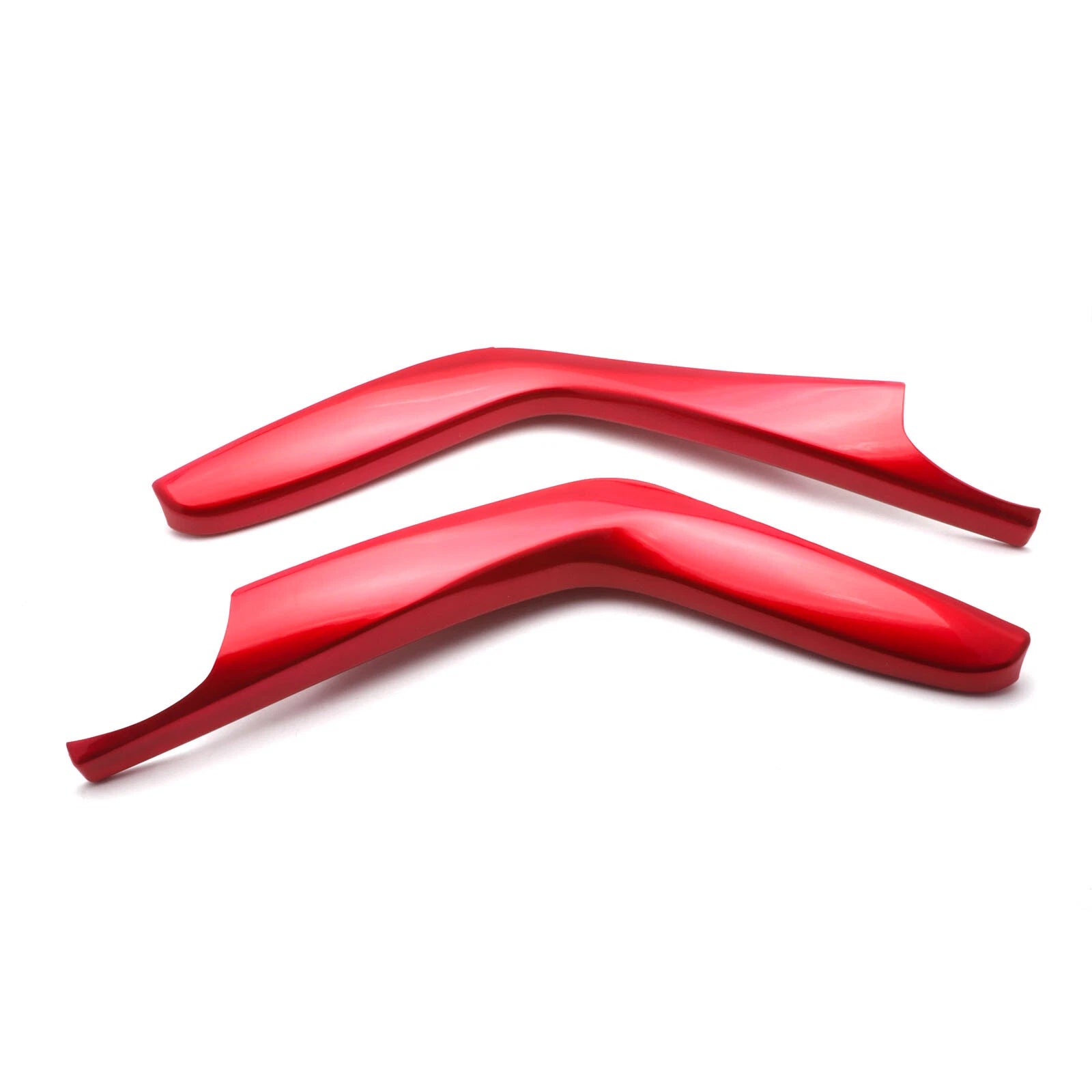 ABS Red Interior Gear Shift Panel Stripe Cover Trims for Honda Civic (2016-2021)