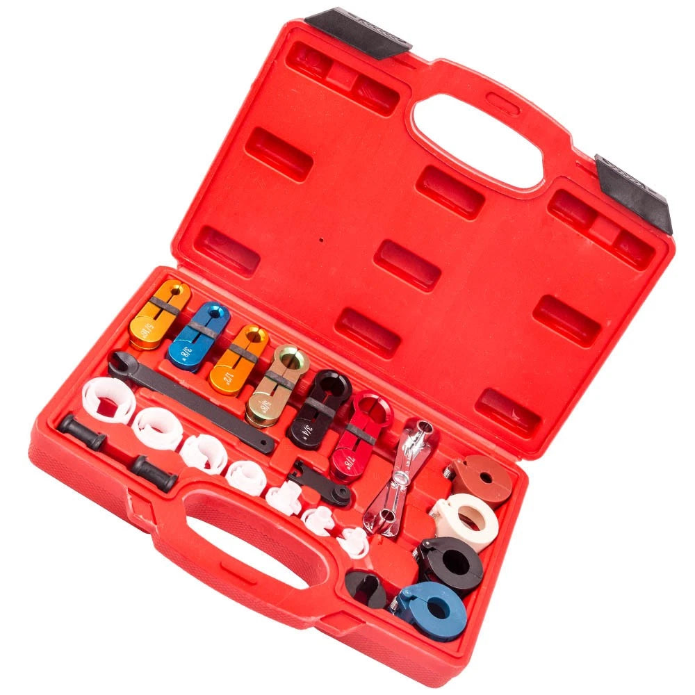 22PCS A/C Fuel Transmission Oil Cooler Line Disconnect Tool Kit for Ford