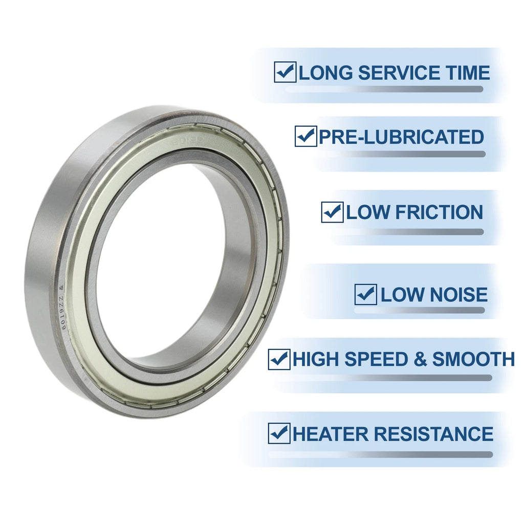 Deep Groove Ball Bearing 6019ZZ for Scooter Skateboard Wheel (95x145x24mm)