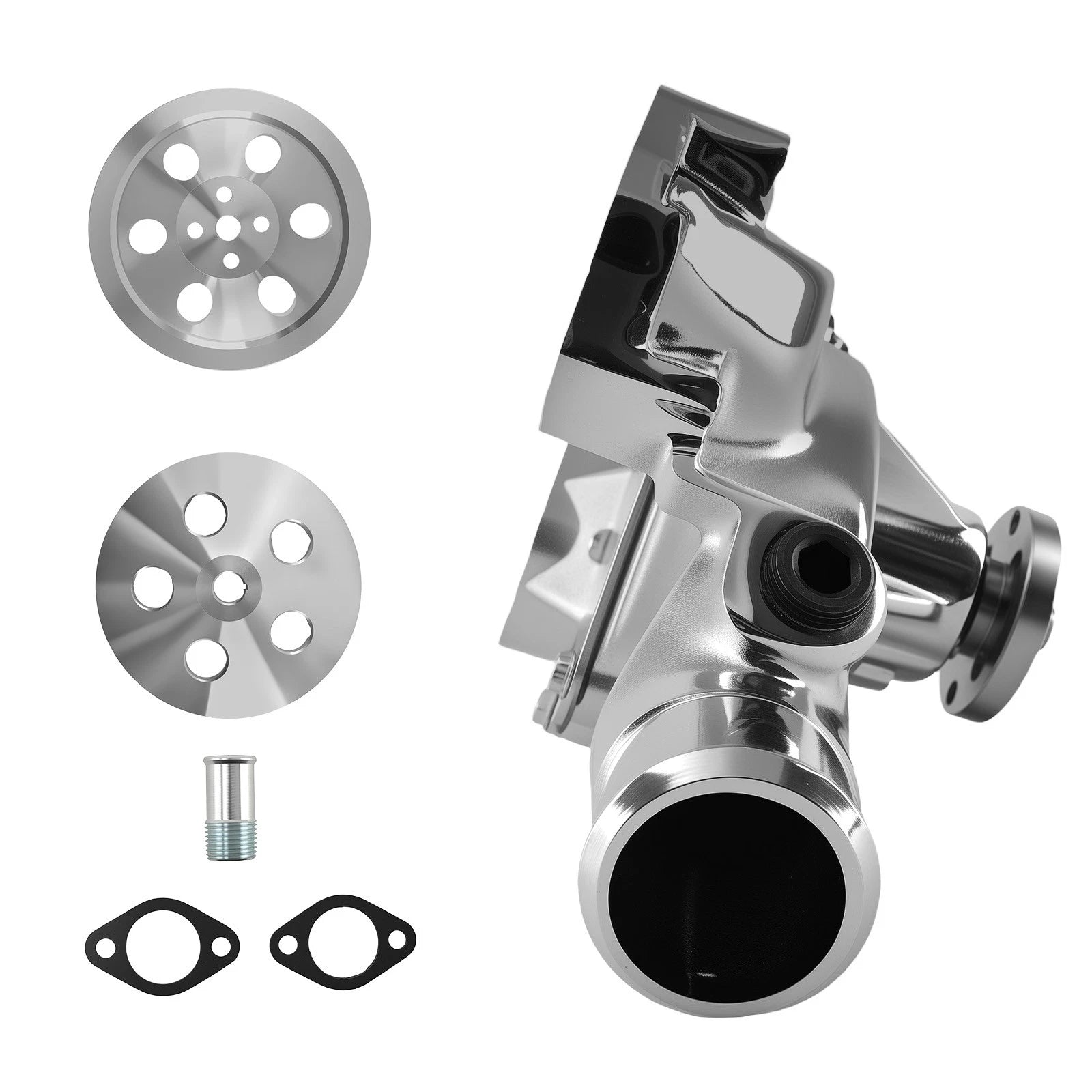 BBC Chrome Pulley Kit for Big Block Chevy 396-454 (1965–1970)