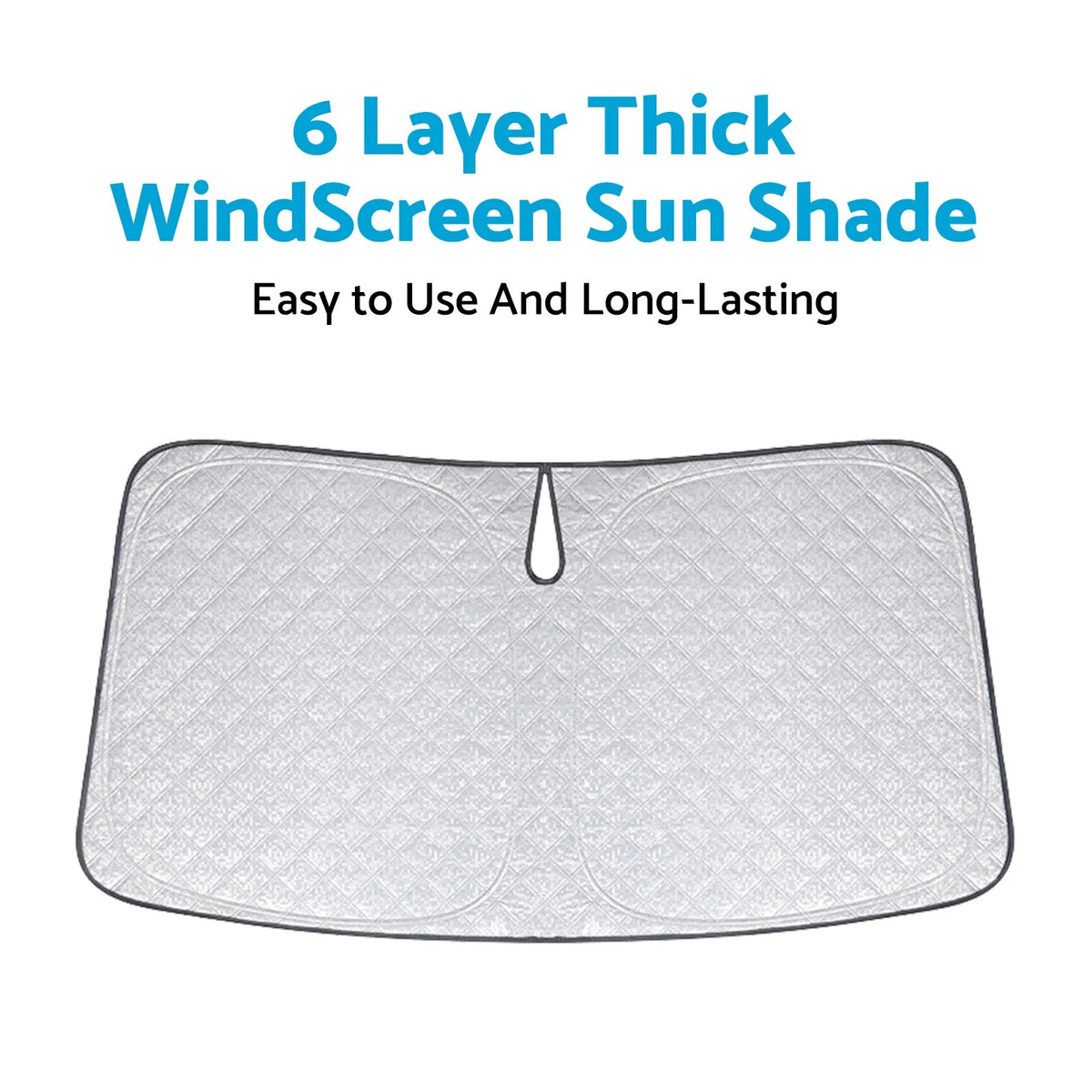 6 Layer Thick WindScreen SunShade for Chevrolet Silverado (2019–2025)