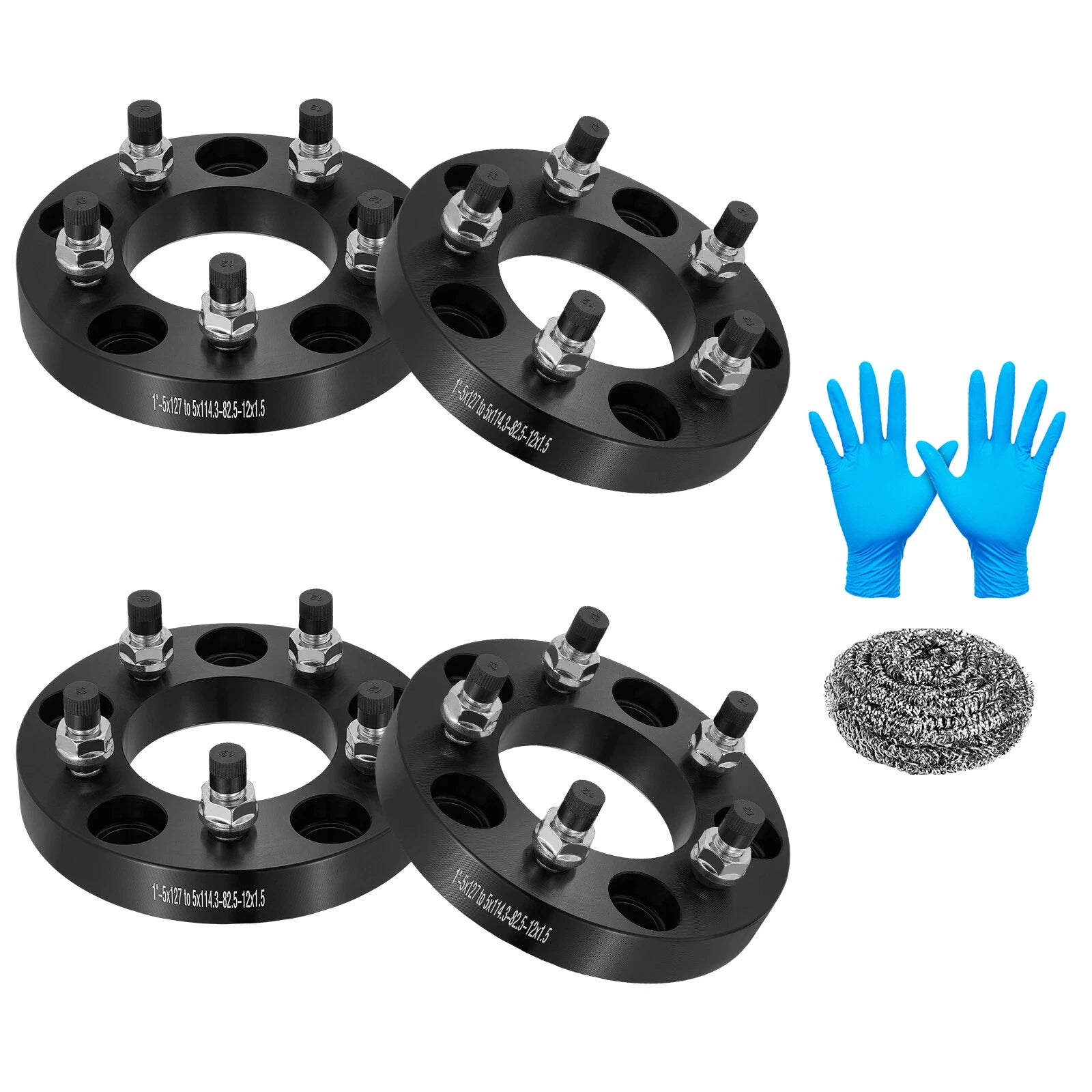 5x5 to 5x4.5 Wheel Spacers Adapters for 12x1.5 Studs (1") (2019–2020)