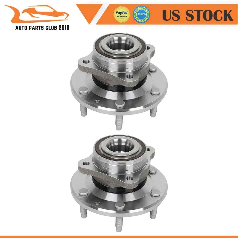 2 Front Wheel Hub Bearings for GMC Canyon Chevrolet Colorado (2015–2022) 4WD
