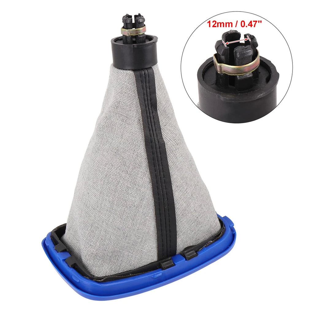 5 Speed Gear Shift Knob Gaiter Boot Cover Blue for Volkswagen Golf Mk4 (1997–2006)