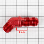 10AN Male Thread 45 Degree Bulkhead Flare Fitting for Universal