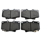 Set of 4 Akebono ProACT Front Ceramic Brake Pads for Toyota Land Cruiser (1996–2007)