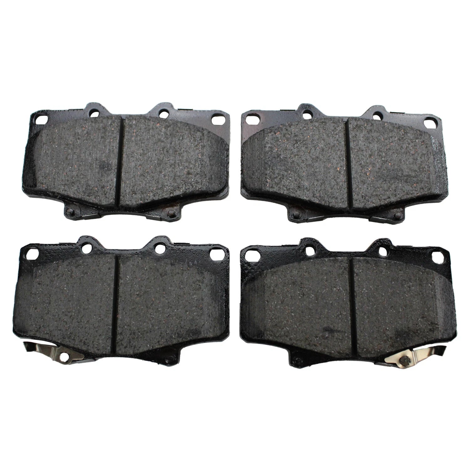 Set of 4 Akebono ProACT Front Ceramic Brake Pads for Toyota Land Cruiser (1996–2007)