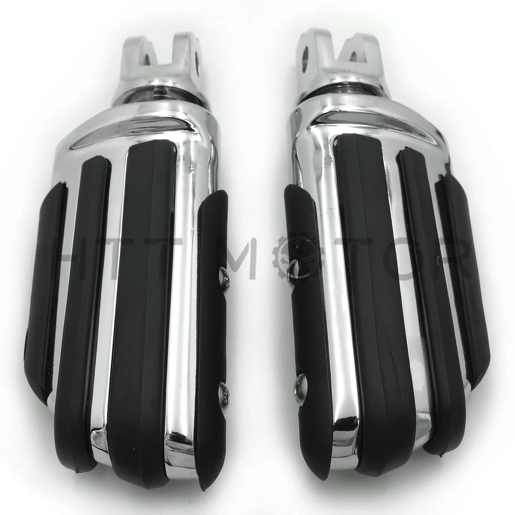 Chrome Rubber Pilot Footpeg for Harley Breakout FXBR / Breakout 114 (2018–2019)