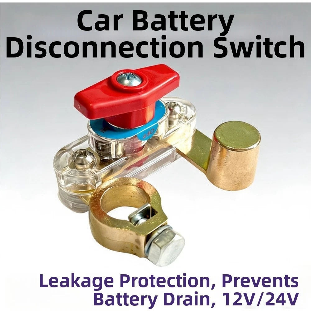 Battery Isolator Disconnect Switch for Car Truck RV Bus Marine (12V 24V)