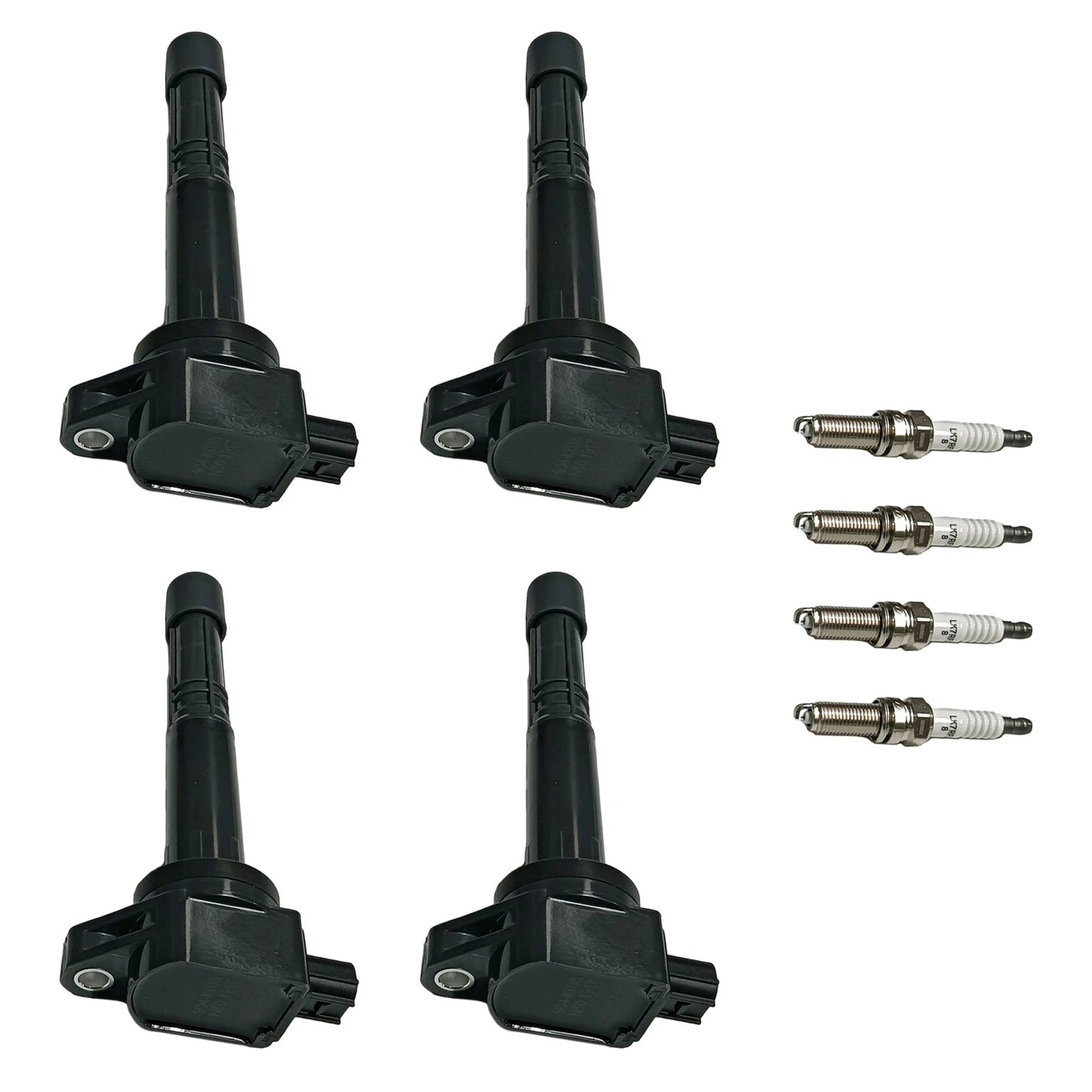 Set of 4 Ignition Coils & Iridium Spark Plugs for Acura TSX (2009–2014) UF629