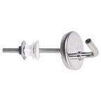 2Pcs Stainless Steel Toilet Seat Hinge No Noise with Mounting Accessory