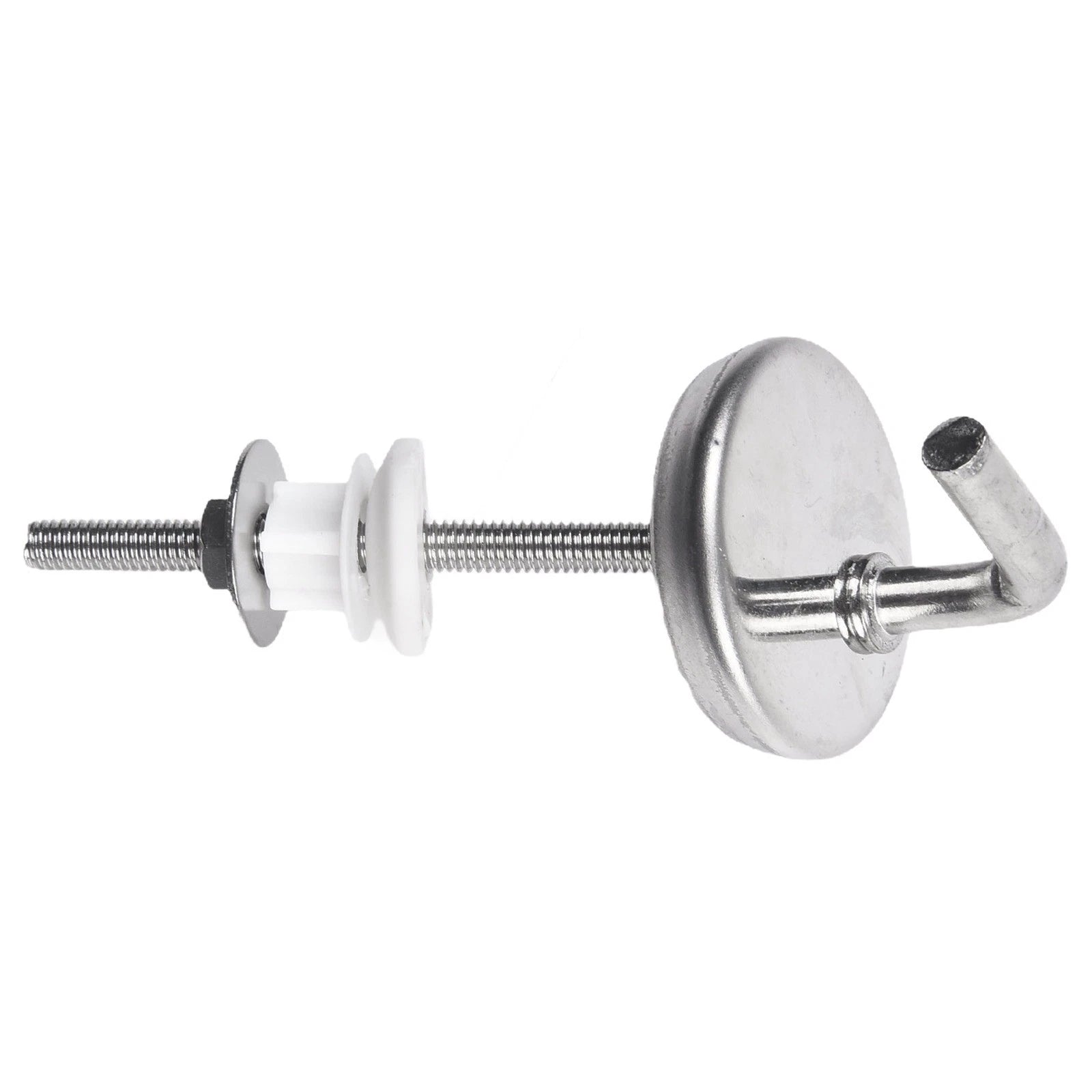 2Pcs Stainless Steel Toilet Seat Hinge No Noise with Mounting Accessory