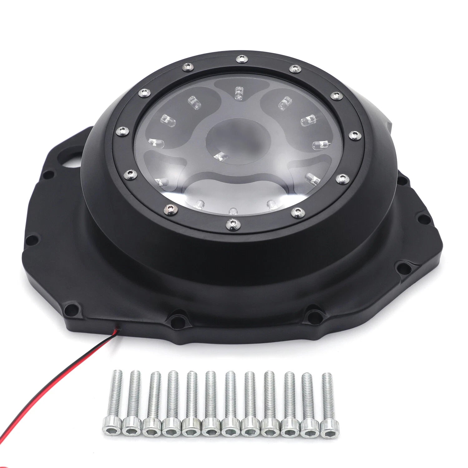 Sequential LED Engine Clutch Cover for Suzuki GSXR1300 Hayabusa (1999–2020)