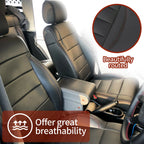 Set of 4 Seat Covers for Jeep Wrangler 4Door (2008–2010) Black