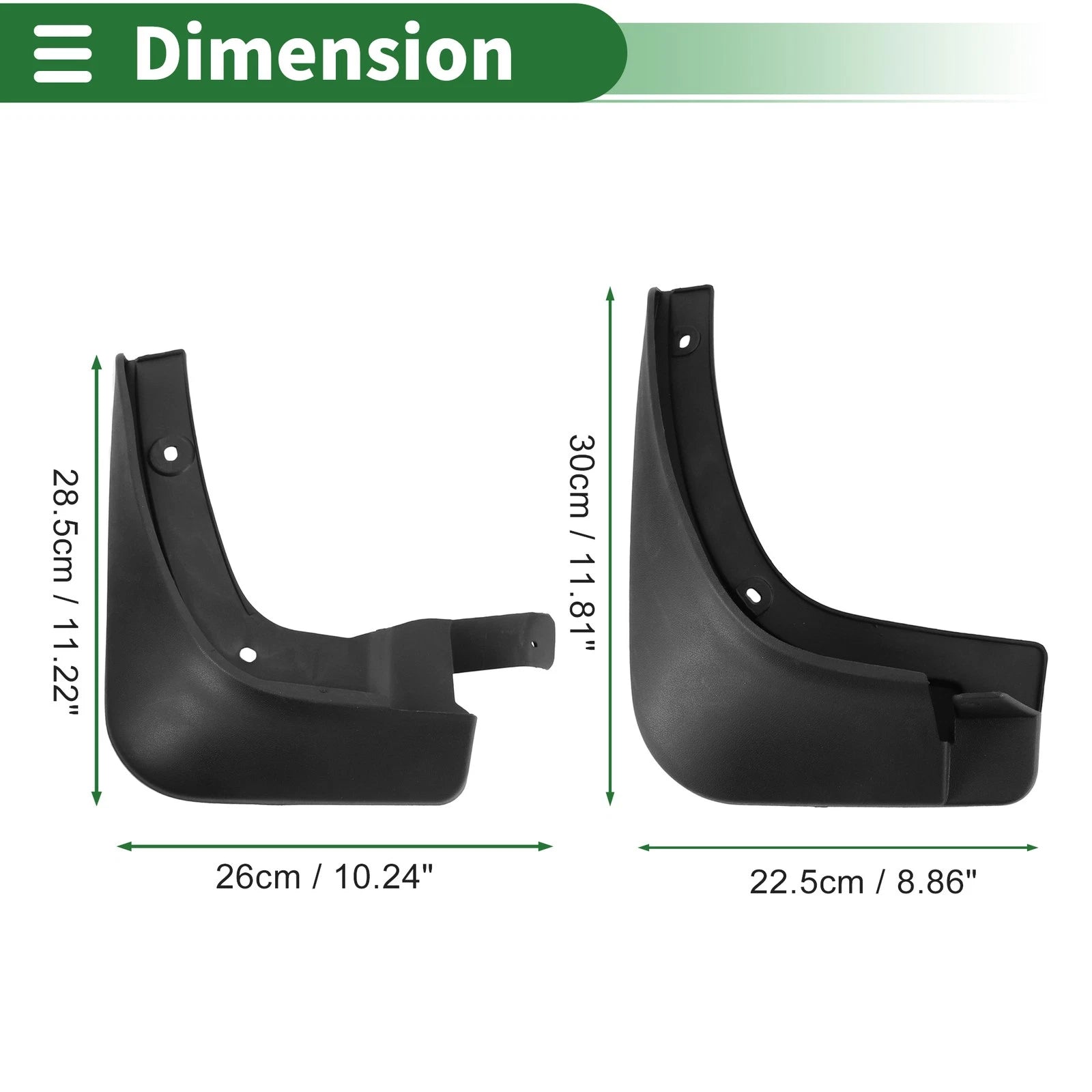 Mud Flaps Splash Guards for Kia KX7 (2017–2022) W/ Mount Accessories