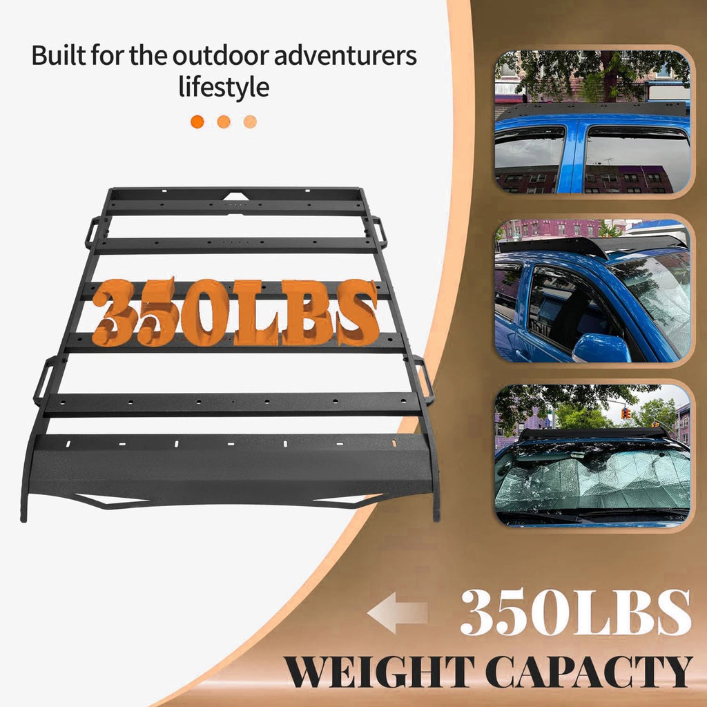 Roof Rack Basket Cargo Carrier for Toyota Tacoma Double Cab (2005–2023)