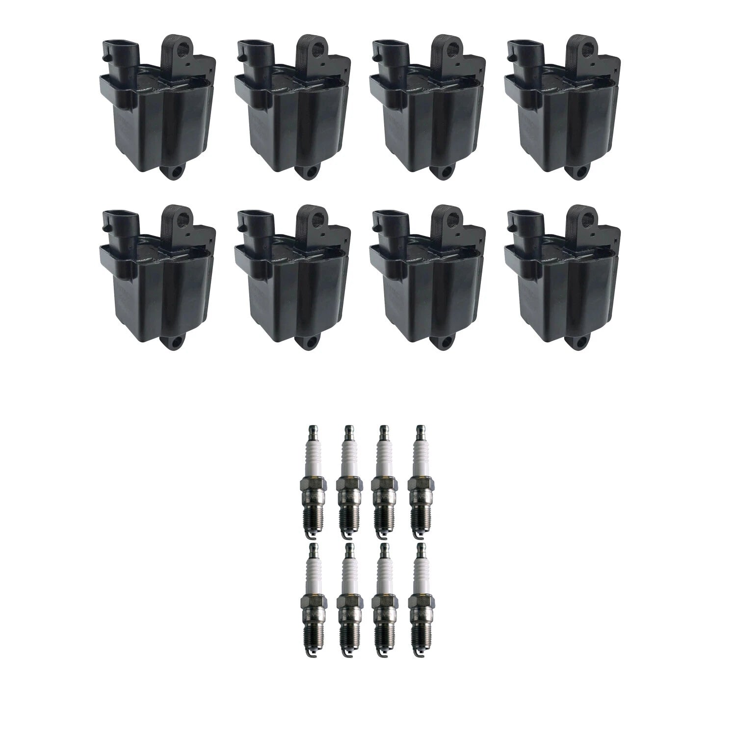 Set of 8 Ignition Coils & Spark Plugs for GMC Sierra 1500 2500