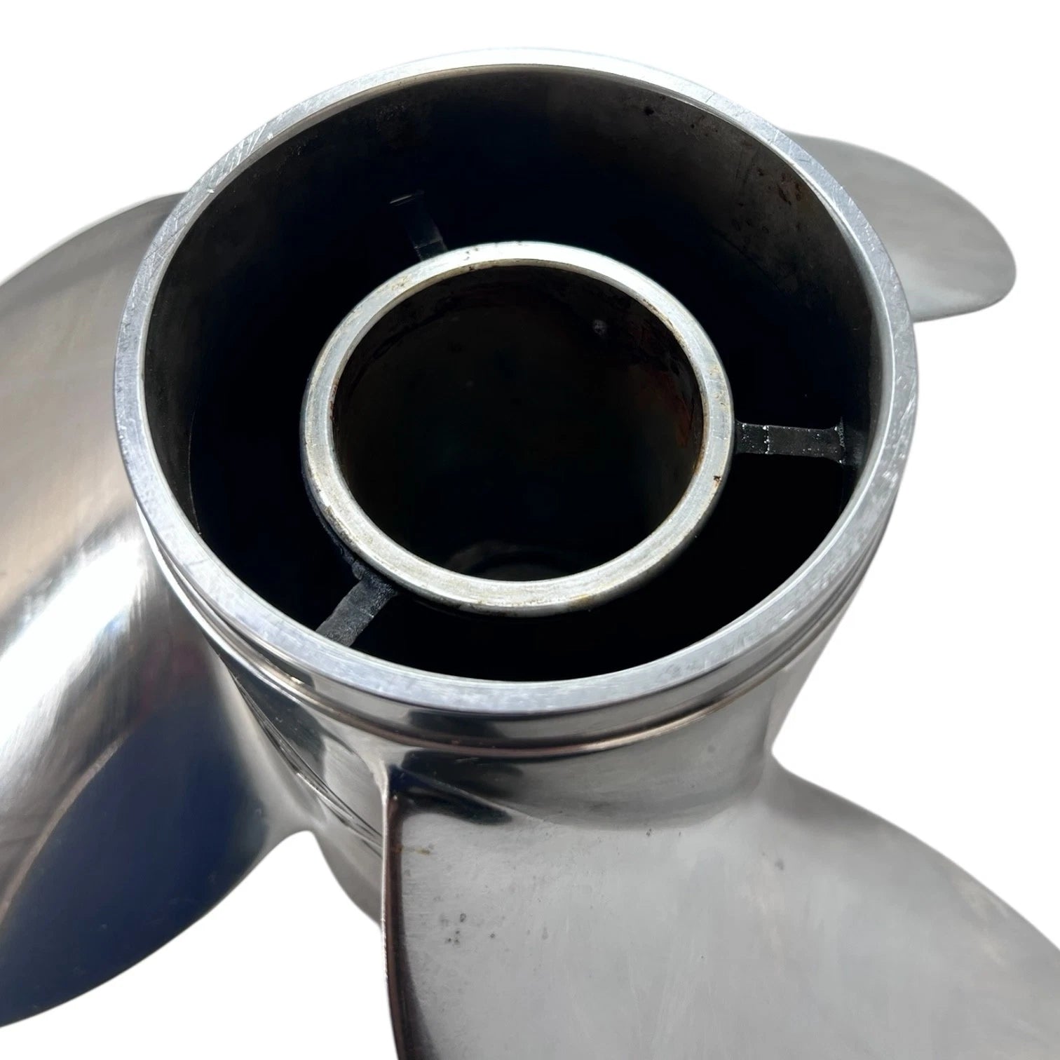 3X 15 1/8 x 20 LH Rebel Stainless Steel Propeller for Evinrude Johnson (N/A)