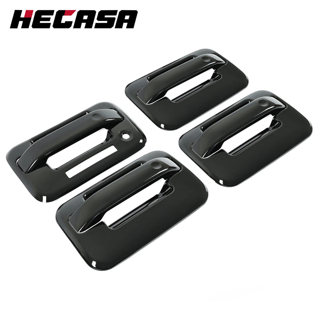 Set of 4 Black Door Handle Covers for Ford F150 (2004-2014)