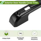 Exterior Door Handle Cover Trim for Ford F150 3DR (2015–2023) Glossy Black