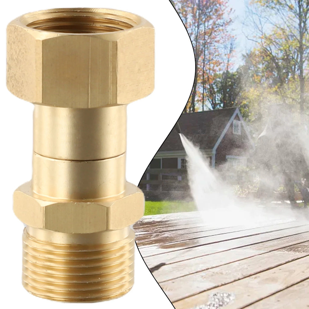 M22 Thread High Pressure Washer Swivel Joint Connector Adapter Fitting