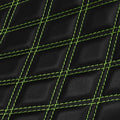 Driver & Passenger Seat Pair for Kawasaki Z900RS Black Green (2018-2023)