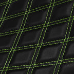 Driver & Passenger Seat Pair for Kawasaki Z900RS Black Green (2018-2023)