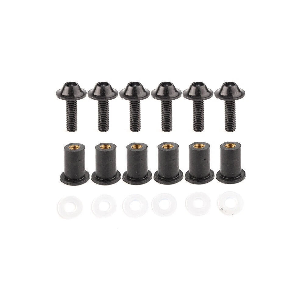 Windscreen Bolts Screw Fixing Kit Black for Honda CBR250 300 650 900 (2011–2023)