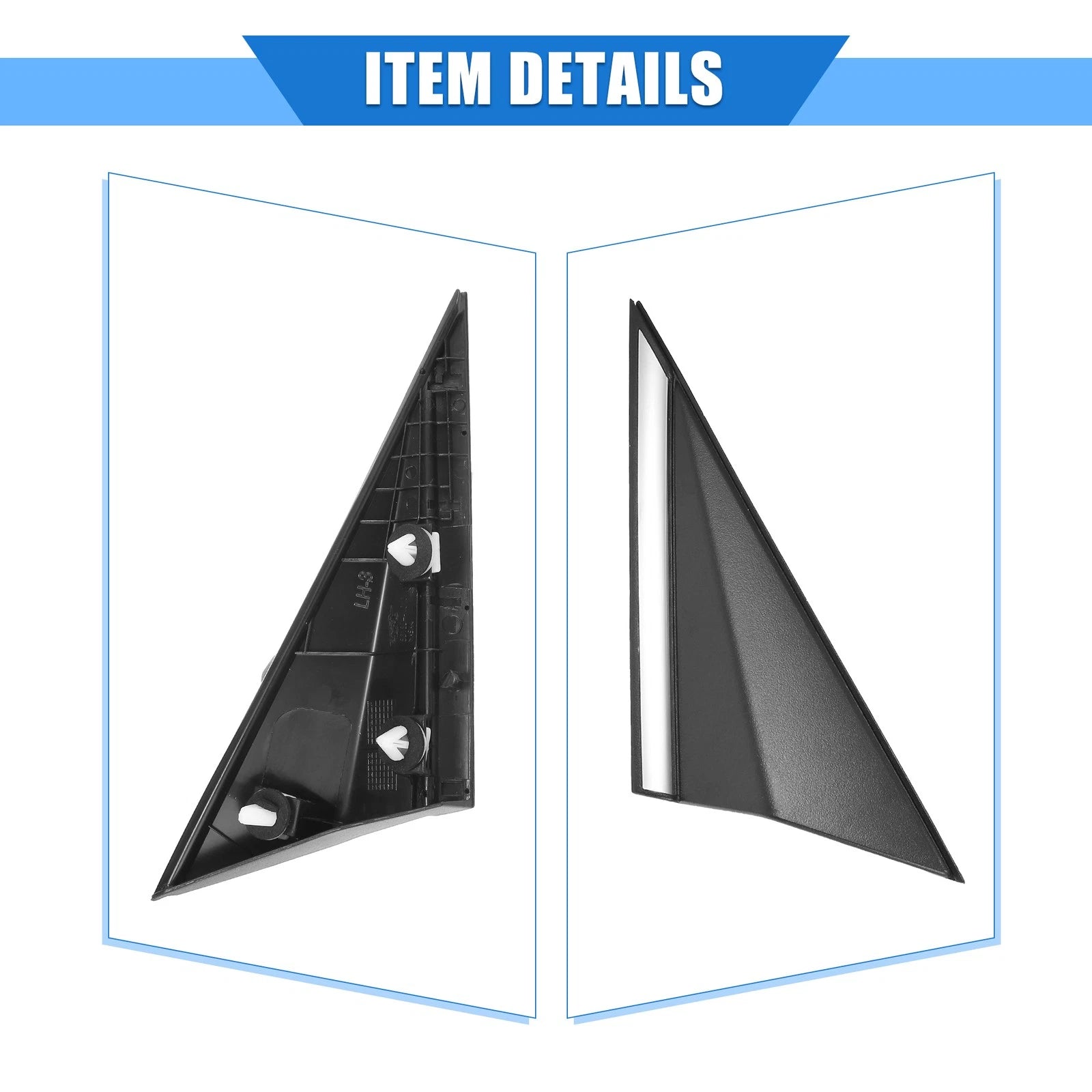 Left Mirror Corner Triangle Fender Cover for Hyundai Elantra (No. 861803X600)