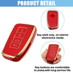 Silicone Key Fob Case Cover for Lexus RX450h (2016–2020) Red 746453068777