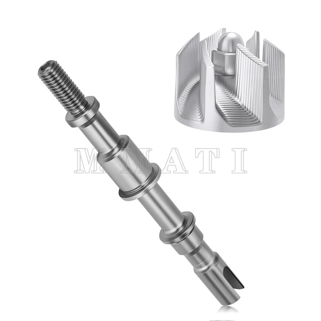Water Pump Impeller & Shaft for Kawasaki Brute Force 300 (2003–2023) 59256-Y001 / 13107-Y006