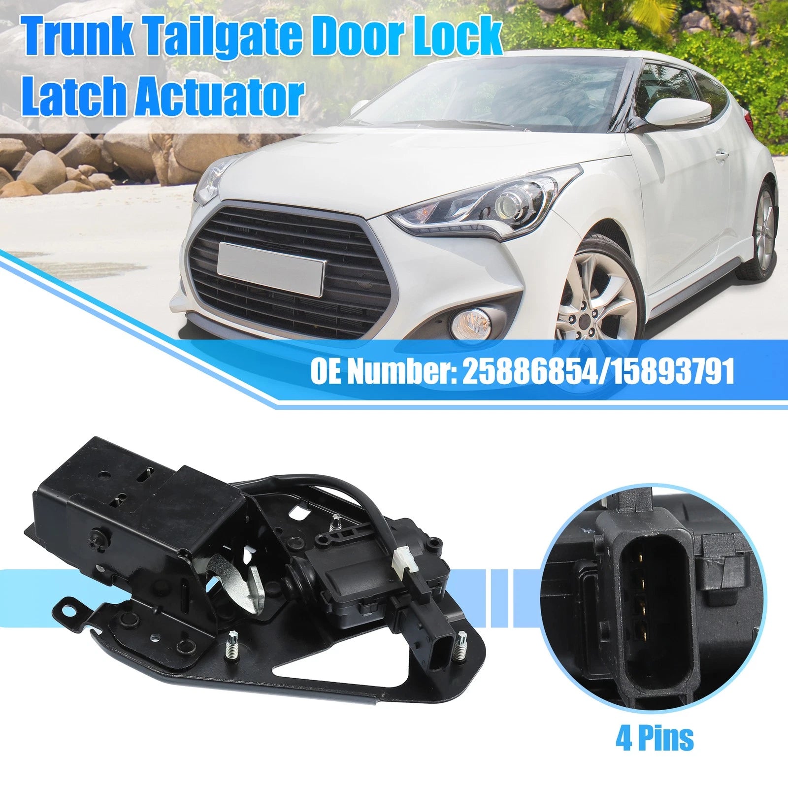 Tailgate Trunk Lift Latch Lock Actuator for Chevy Suburban (2007–2014)