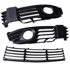 3X Bumper Grille & Fog Light Cover Kit for VW Passat B5 (2001–2005)