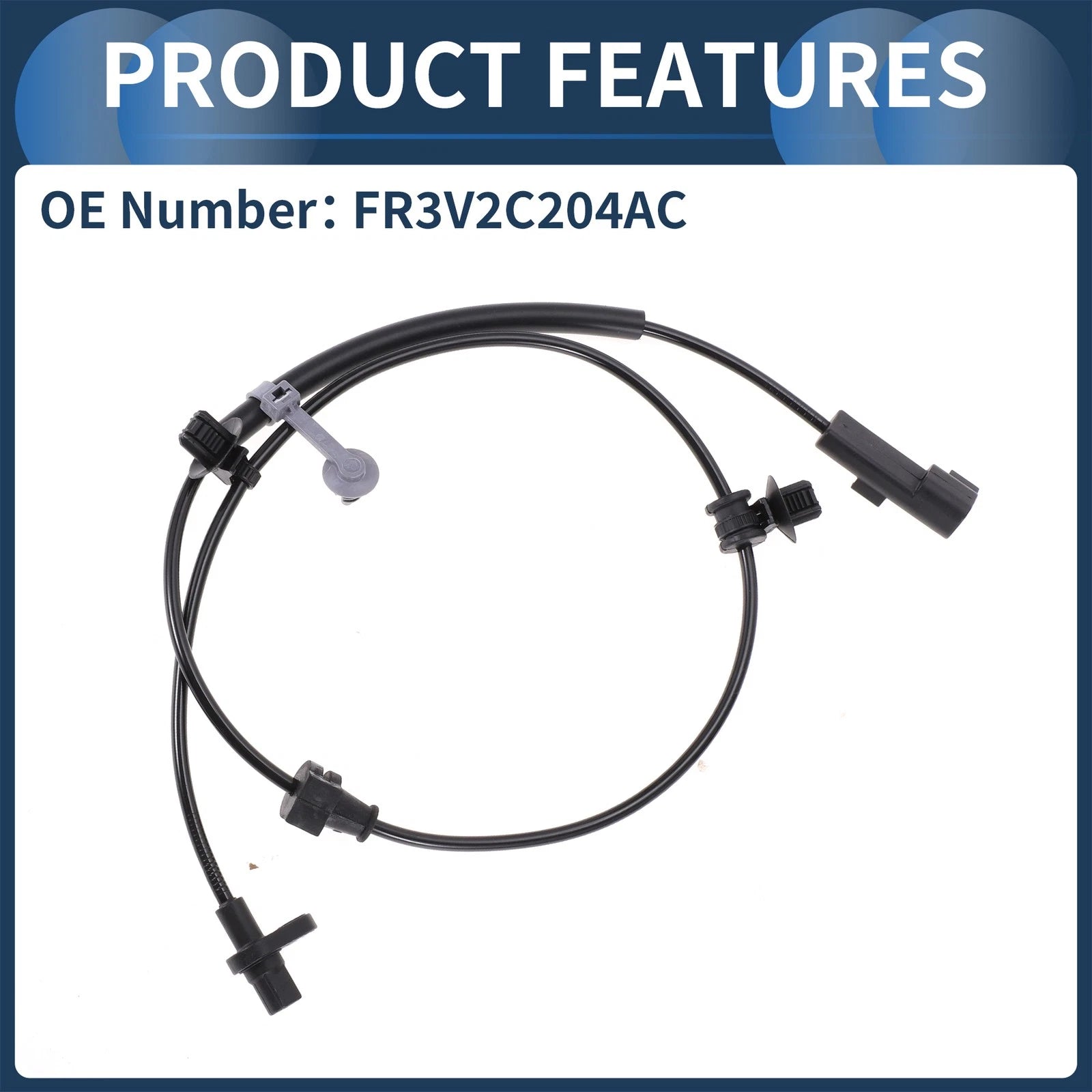 ABS Wheel Speed Sensor No.FR3V2C204AC for Ford Mustang (2015–2023)