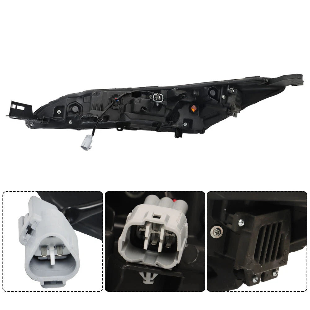 LED Daytime Running Light for Nissan Rogue (2021-2023) Black Right Side