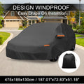 Waterproof Car Cover for Mazda3 Hatchback (2014–2023) with Zipper