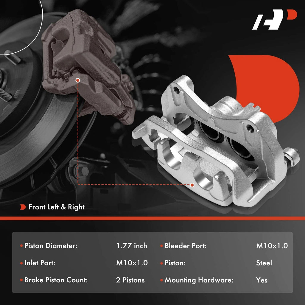 2X Front Brake Caliper with Bracket for Nissan Pathfinder (2022-2023)