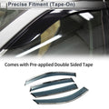 Deflectors for BMW X6 Side Window Vent Visors Black 1 Set (2008-2014)