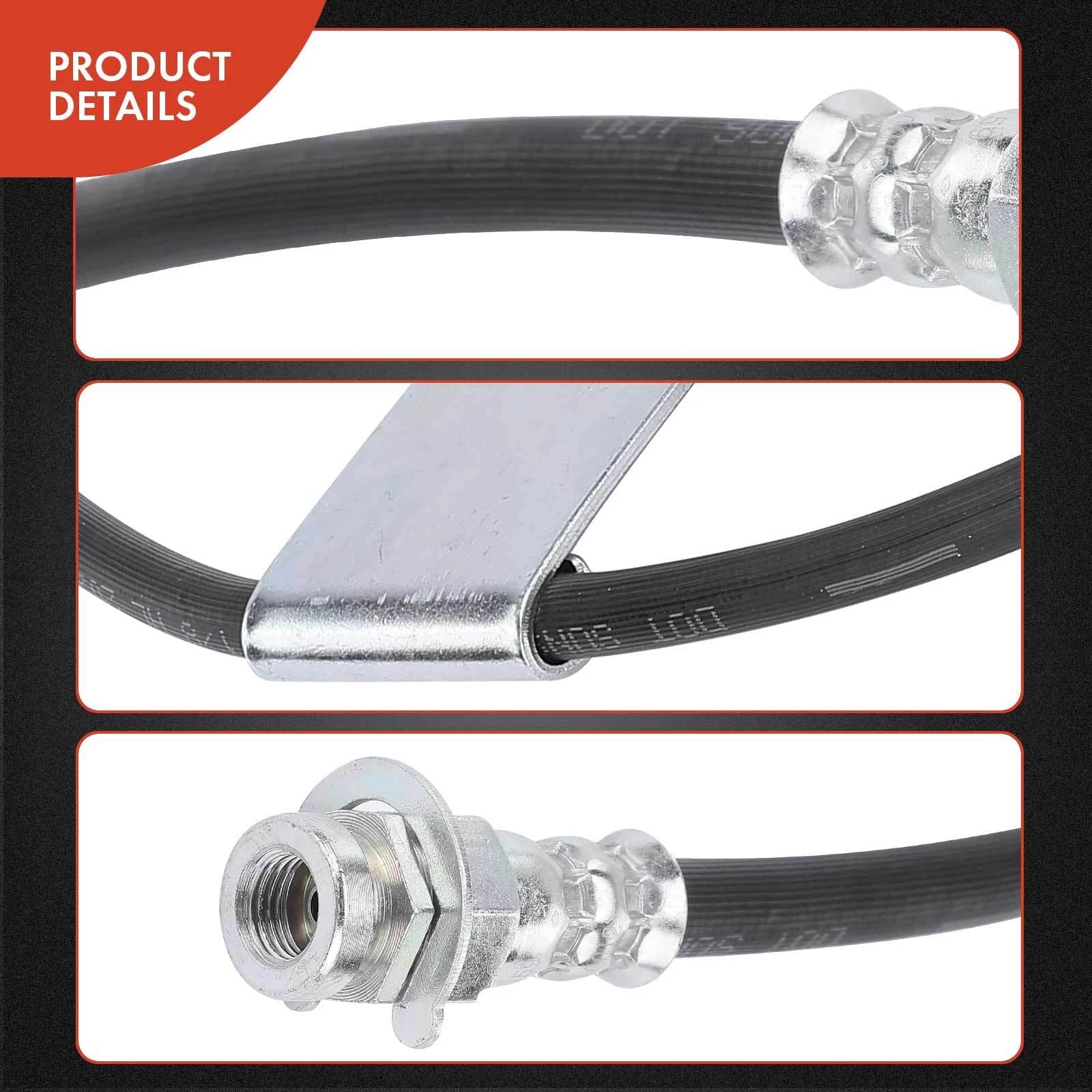 2X Front Brake Hydraulic Hose for Chevy C1500 Suburban (1995â1999)