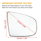 1 Pair Car Mirror Glass for BMW X5 X6 (2007–2013) No. 51167174980/51167174979