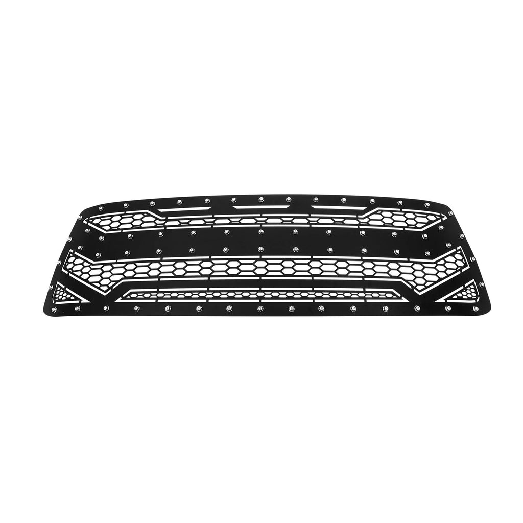 Upper Stainless Black Rivets Grille Insert for Toyota Tundra (2010–2013)