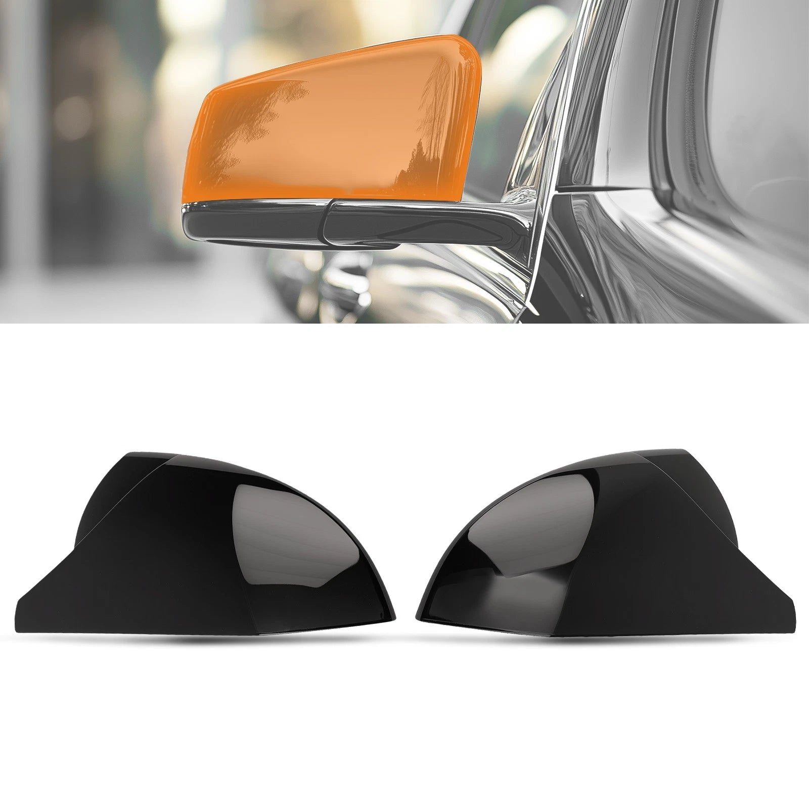 Door Mirror Kit for Hyundai Elantra (2021–2024) LED Signal Black