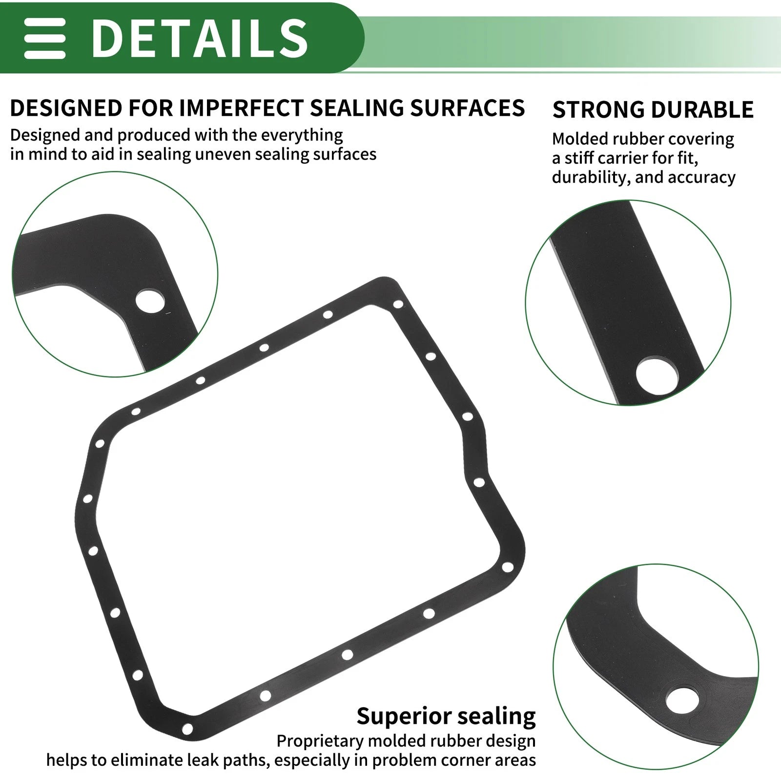 Oil Pan Gasket for Toyota Avalon (2005–2007), Camry (2005–2006) No.3516821010