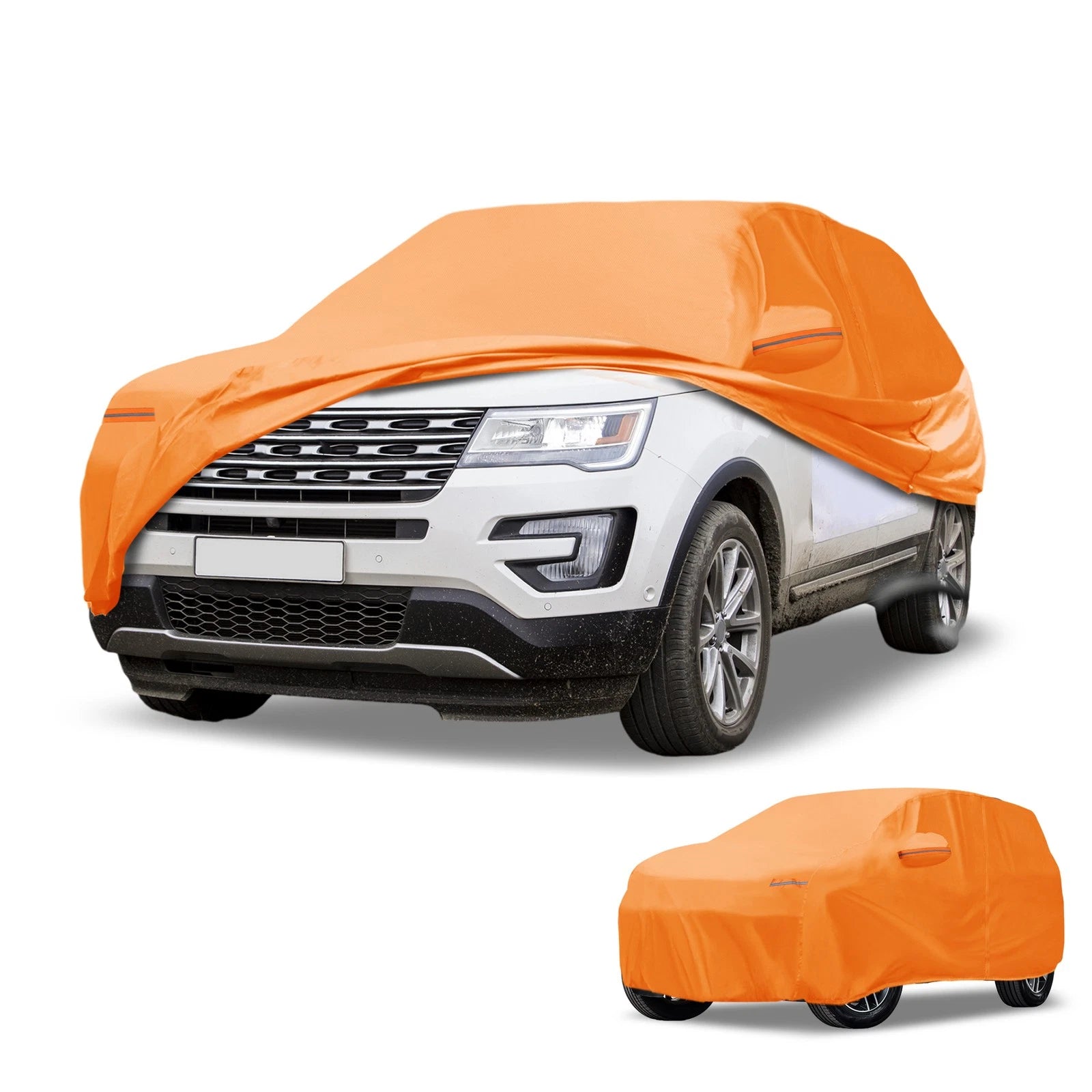 Waterproof Car Cover for Ford Explorer (210D-PU, Orange)