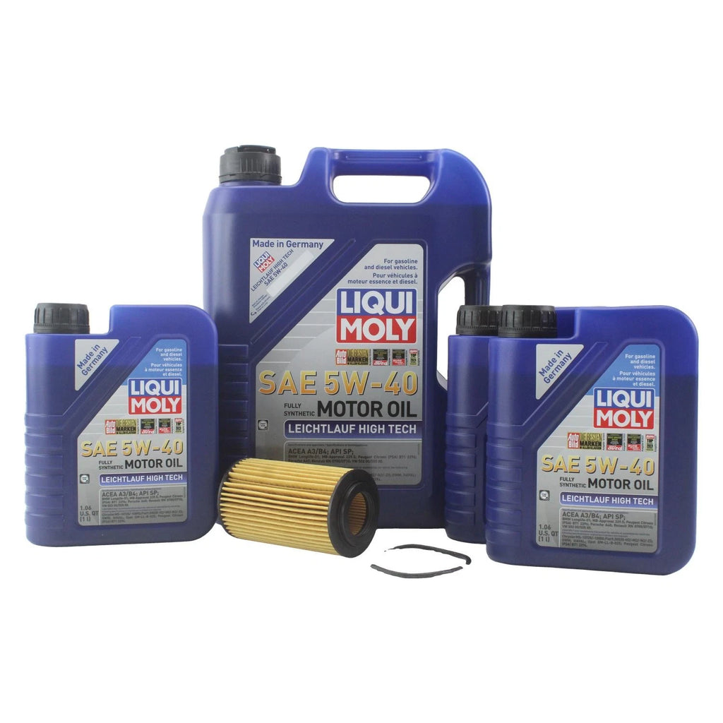 Oil Change Kit for Mercedes C300 (2008–2015) - 8L Liqui Moly 5W40, Mahle