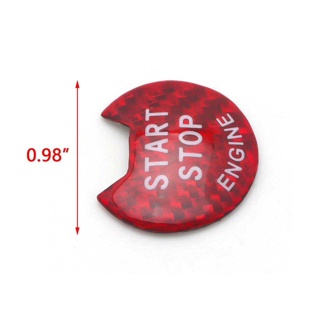Red Inner Engine Start/Stop Switch Button Cover Trim for Nissan Altima Maxima (2019-2021)