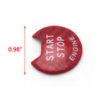 Red Inner Engine Start/Stop Switch Button Cover Trim for Nissan Altima Maxima (2019-2021)