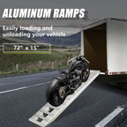 72" Aluminum Trailer Ramps for Truck Car Auto (6500 lbs Capacity)