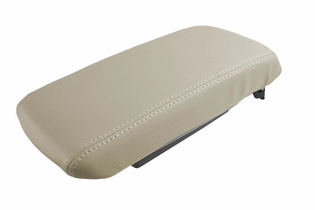 Leather Console Lid Pull Over Cover for Dodge Avenger (2008–2014) Beige